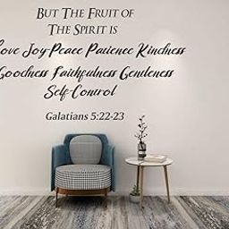 GADGETS WRAP Bible Verse Wall Decal Sticker, But The Fruit of The Spirit is Love Joy Galatians 5:22-23 Christian Religious Scripture Quotes-image-45