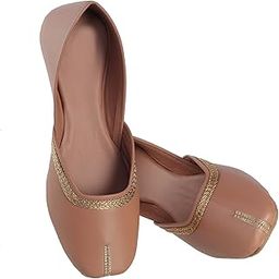 Women's Ethnic Mojari Gold Trim Punjabi Jutti Ethnic Shoes-image-79