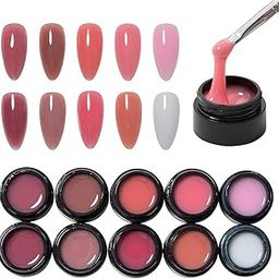 NAILWIND Builder Gel for Nail Extension, Uv Gel Acrylic Gel for Strong Long False Nail Use Nails Builder Kit CLEAR, 1 - PCS-12