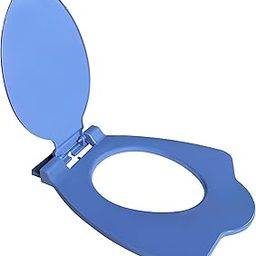 TAXAN Anglo Indian Toilet Seat Cover with Round Edges, PVC Cover for Indian Toilet Seat - High Glossy Finish, Sleek Design - Non-Soft Closing Commode Seat with Cover with Installation Kit (19.5x16 IN)-image-90