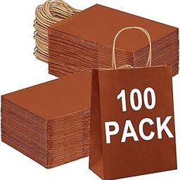 BAG BOX Paper Bags (Orange/8.3 * 4.3 * 10.6 Inch, 1 Count (Pack of 100))-image-66