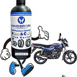 Mindspark Anti Puncture Solution | Anti Puncture Liquid | | Scooter Puncture Repair | (Tube Less Tyres, Compatible with Bajaj Platina 110) 500 Ml Bottle-12