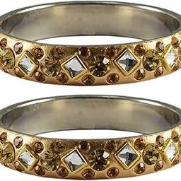 Latest Traditional Golden stone Brass Bangle -(banx3516) For Women And Girls-image-1