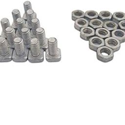 bnf® 45 Pieces Aluminium Alloy Square Head Greenhouse Nuts and Bolts Replacement | Greenhouses & Cold Frames | Garden Structures & Shade | Yard, Garden & Outdoor Living-image-59