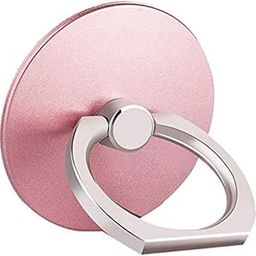 KolorFish Phone Ring Stand, 360° Rotation Phone Ring Stand Holder [Round Shape] Kickstand Finger Grip (Universal) (1 Piece, Rose Gold)-image-2
