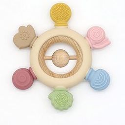 VIHAX 2 in 1 Baby Teether Teething Toys for Babies 0-18 Months, Newborn Infant Learning Developmental Toys-image-43