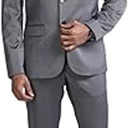 arvind Black Tailored Fit Three Piece Suit-picture-18