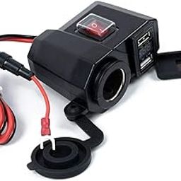 EN-VOLANT + Metal Motorcycle Voltmeter Charger Switch Universal Professional-image-18