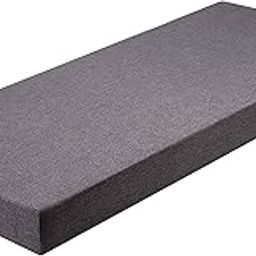 SR DECORE Solid Foam Chair Pad Outdoor Garden Patio Bench Soft Seating Cushion Pack of 1 (150x45x7 Cm, Grey)-picture-12