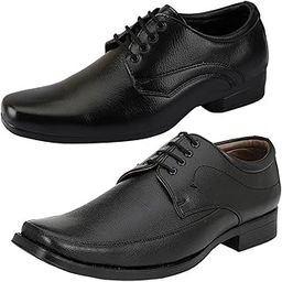 Trendy Formal Shoes/Party Shoes/ 2 Shoes Combo with Free Belt for Men and Boys (BAZAAR8941_VTR001-Blk002-Bdr-Blk-1-Brwn) Multicolor-image-69