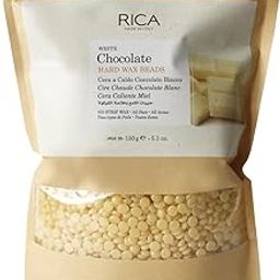 Rica White Chocolate Beads, Stripless & Painless Hair Removal Hard Wax For Men & Women| Quick & Easy Tan Removal Waxing For Face, Armpit & Bikini Areas| 150 gm, Pack of 1-24
