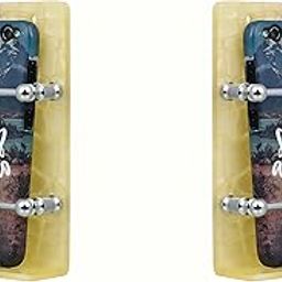 STIMULUS Acrylic YELLOW Mobile Phone Stand for Wall(Pack of 2), Multi-Purpose Wall Mount Mobile Cell Phone Holder, AC TV Remote Stand, Phone Charging Wall Stand - Made in India…-22