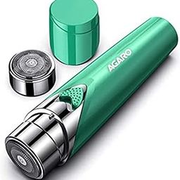 AGARO Facial Hair Remover Mhr100 For Women,Flawless Electric Hair Clipper Painless Hair Remover With 3D Floating Head,Precision Smooth Finish For Upper Lip,Chin&Cheeks,Eyebrow,Ideal On-The-Go,Green-image-41