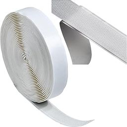 20mm Self-Adhesive Hook Tape for Windows & Doors Adhesive Mosquito Net Sticker, Roll & Strong Sticker Tape Used in Sewing School Arts & Crafts Home Office Color: White 6M/20 FT Length-26