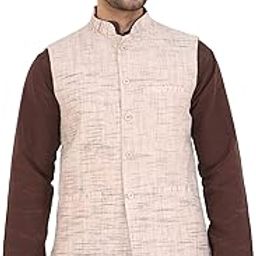 Men's Textured Nehru Jacket-image-5