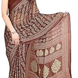 Women's Chiffon Ethnic Motifs Printed Saree with Blouse Piece-picture-1