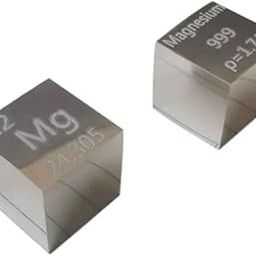 Magnesium Elements Cube Laser Engraved High Density Cube Set 10x10x10mm High Density Element Cube Pure Metal 1pc-image-53