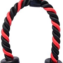Ab Initio Gym Tricep Rope Attachment – Heavy-Duty Fitness Equipment for Strength Training, Bodybuilding & Arm Workouts – Durable Nylon Rope with Rubber Ends for Cable Machines, Red Pack of 1-image-17