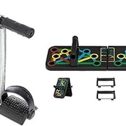 ShopiMoz Workout Stomach Exercise Machine for Women and Men Exercise in Gym, Home for Abdominal Workout With 14 in 1 Home Workout Pushup Board, Pushup Bar System-31