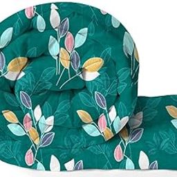 BSB HOME 220 GSM Reversible Microfiber AC Comforter/Blanket/Quilt/Duvets for Winter Single Size Bed (240X152 cm, Green & Blue)| TC - 180-image-26