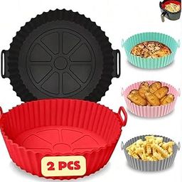 Suffx Retail - Air Fryer Silicone Tray & Liners | Baking Tray & Accessories (Pack of 2)-picture-20
