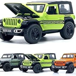PRIME DEALS Diecast 1:36 Jeep Wrangler Toy Car Metal Body Openable Doors, Bonnet & Boot Pull-Back Action for Kids Diecast Model (Multi Color) (Jeep Wrangler)-image-30