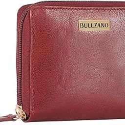 Grace Zip Closure Genuine Leather Purse/Wallet for Women/Ladies | RFID Protected - Maroon-image-29
