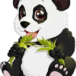 Sticker Hub Cute Panda Decorative Wall Sticker for Living Room, Bedroom, Office, Hall, Home Decor (PVC Vinyl, 45 X 35 cm, Multicolour) BS996-image-47