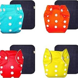 Dumbledo Lite Cloth Diaper with Gray Insert (Pack of 4) | Snug Fit | Leakproof | Easy to Clean | Designed by Moms | 3 Months – 2 Years | Unisex Baby-picture-5