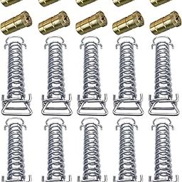 Bargain Brass Pool Cover Anchor and Spring Bundle for Safety Pool Cover for Inground Pools - 10 Pack-picture-18
