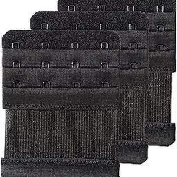 Women's Bra Extender 4 Hook Stretchy Bra Strap Extension Elastic Band Pack of 3-17