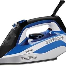 Black+Decker Steam Iron|2400 Watt, 380 ml, 2 Yrs Warranty|Iron for Clothes, Steam Iron, Iron Box, Steam Press, Press with Anti Drip, Non-Stick Ceramic Sole, 35g/min Steam Output (Blue)-image-45