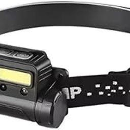 AADCART Rechargeable Headlamp for Forehead, Waterproof Super Bright COB Headlight for Camping Running Hiking Repairing USB-Cable Used for Multipurpose (Black-)-image-2