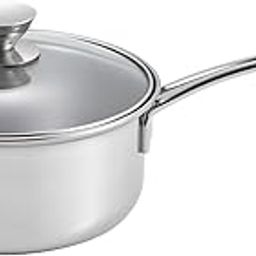 Maruyama Lucente One-Handed Pot, 7.1 inches (18 cm), 2.2 L), Glass Lid, LU-18K, Induction Compatible, Gas Stove, Stainless Steel, Made in Japan-picture-16