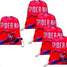 Birthday Party Return Gifts Pack Of 25 Pcs Non Woven Spiderr Man Theme Printed Drawstring Bag For Boys/Girls/Kids Party Favours/Return gifts For Boys-4