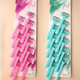 HURRYSHOPPY 12 Pcs Disposable Razor for Woman Man Sensitive Skin Private Part Double Blade Hair Removal Body Shaver & Bikini Shaving Razor Hair Remover Razors for Women Girls Smooth & Hassle-free Multicolor (12)-22