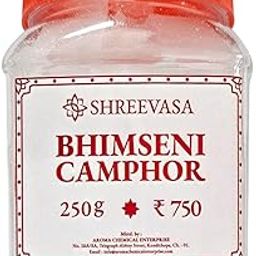 Shreevasa Bhimseni Camphor 250g | 100% Pure Natural Camphor for Pooja, Meditation & Aromatherapy with Long-Lasting Aroma-image-46
