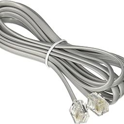 Networx RJ11 6 Conductor Straight Wired Modular Telephone Cable-7 Feet-picture-22