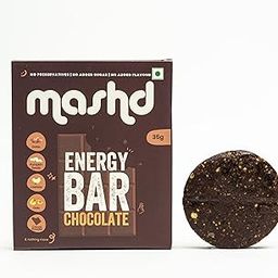 Mashd - Energy Bars - Chocolate | Pack of 6 x 35g | 6 x Chocolate | No Added Sugar | No Added preservative | No Added flavour | Healthy Wholesome Natural Snack-image-87