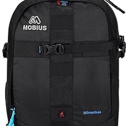 MOBIUS Mirrorless Waterproof DSLR Backpack Camera Bag with Rain Cover DSLR Camera with Lens 18 135 Lens 3 Nos 70-200 85mm-F1 8 Flash Battery Charger Tripod Memory Cards Laptop 15.4inches-31