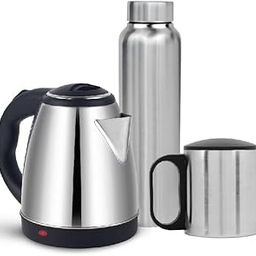 Pencil 1.5 Litre Insta Electric Kettle, 1 litre Bullet Flask &180 ml SS Mug Combo | Stainless Steel | for boiling Water, making tea & coffee | Hot/Cold Water Flask for School, Office | Mug for Travel-17