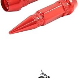 LOVMOTO Universal 2PC Spiked Aluminum Stem Valve Caps Dustproof Tire Wheel Stem Caps for Cars,SUVs,Trucks Bicycles and Motorcycles Comfortable with Aq-ui-la P-ro 650-35