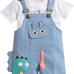 Boys T-shirt and Dungaree Set-image-67