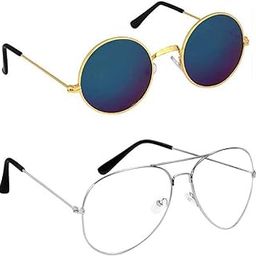 Stylish Casual Metal Metal Multicolor Polarized Female Sunglasses 1_mini rnd gld m blu avt slv m clr C_bz-image-42