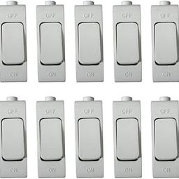 Vuvail Hanging Bed Switch| Push Button| Rocket| PC Electrical On/Off Button| White Pack of 10 Pcs-12