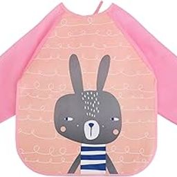 Da Anushi Cute Cartoon Printed Waterproof Silicone Feeding Bibs Rice Pocket With Adjustable Snaps For Babies,Toddlers,Infants (6 Months to 5 Years) Comfortable Soft Baby Bibs Keep Stains Off!-picture-11