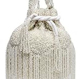 Droop Pearl Embellished Velvet Potli-37