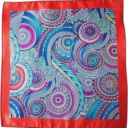Abstract Design Multi Color Men's Wedding Party Pocket Square .(PS_0023)-picture-4