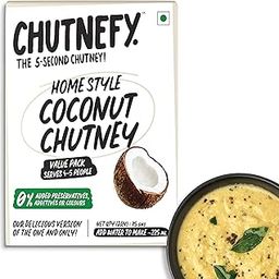 Chutnefy | Coconut (Nariyal) Chutney | 100% Natural Ingredients | Pack of 1*75gms (Dry) | Add Water to make 225ml | 4-5 Servings | No Cooking Required | No Preservatives, Additives, Artificial Colours or Fillers | Authentic Tamil Nadu Homestyle Recipe | No Onion or Garlic - Jain Friendly | Instant Chutney - Ready in 5 Seconds-16