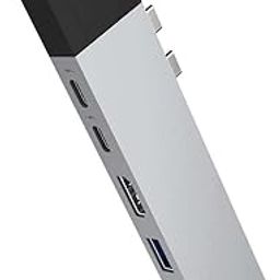 HyperDrive Mac USB C Hub Adapter, Sanho USB Type C Multi-Port Hub MacBook Pro 2020 2019 2018-2016, MacBook Air 8-in-2 Dongle w USB-C 100W PD, 4K HDMI, MiniDP, microSD/SD Card Reader, 2xUSB A-4